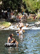 Tubin' down the river