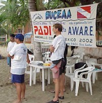 Divers listen carefully to instructions