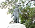 Statue of Father Hidalgo in central Manzanillo